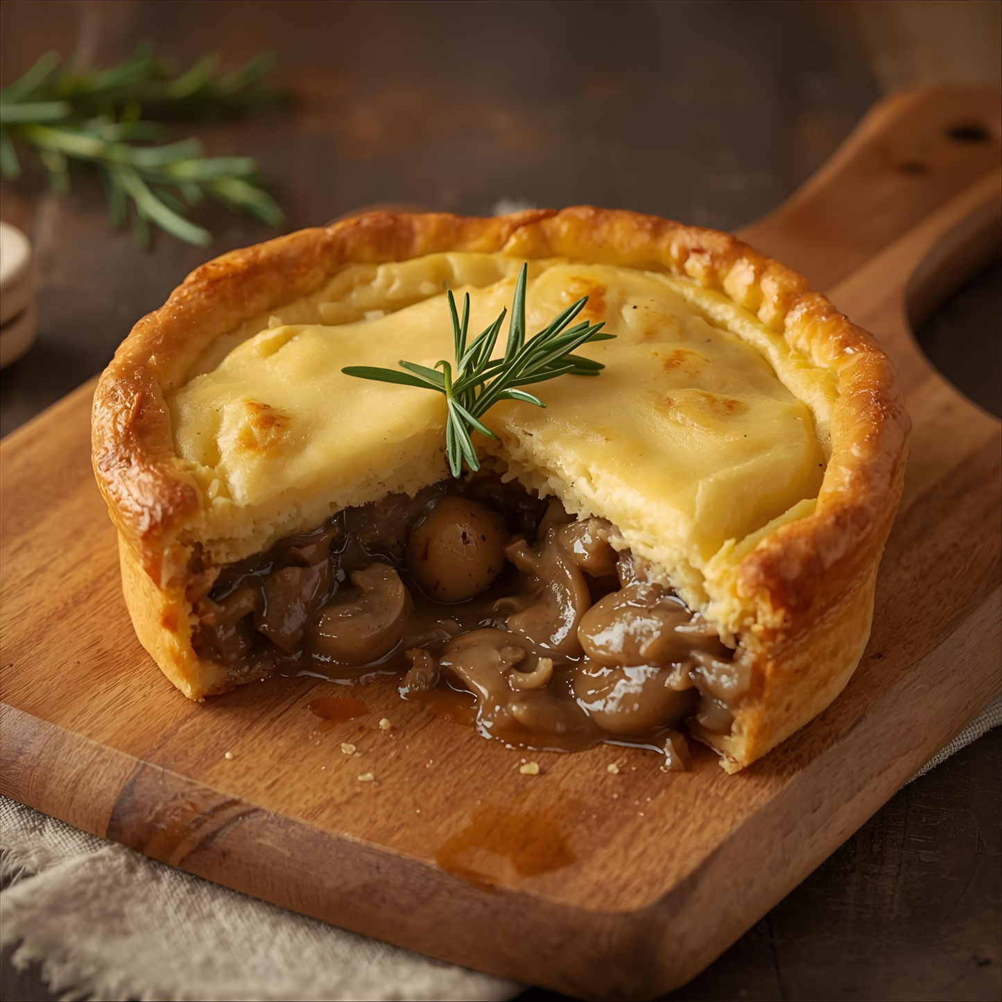 Prime Steak & Mushroom Pie