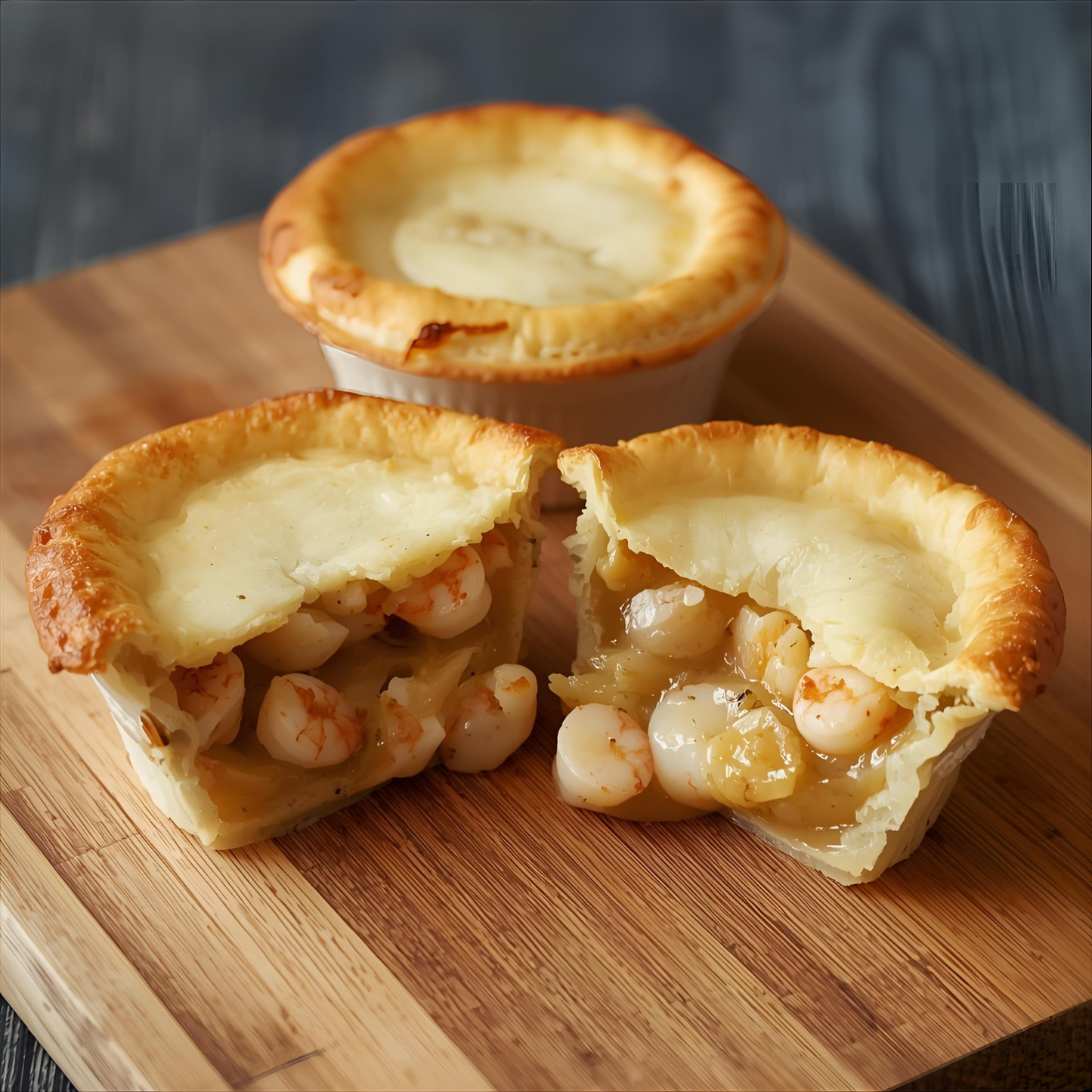 Seafood Newberg Pie